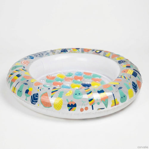 Inflatable Toddler Paddling Pool Bubble Floor Design 100cm by Eurekakids